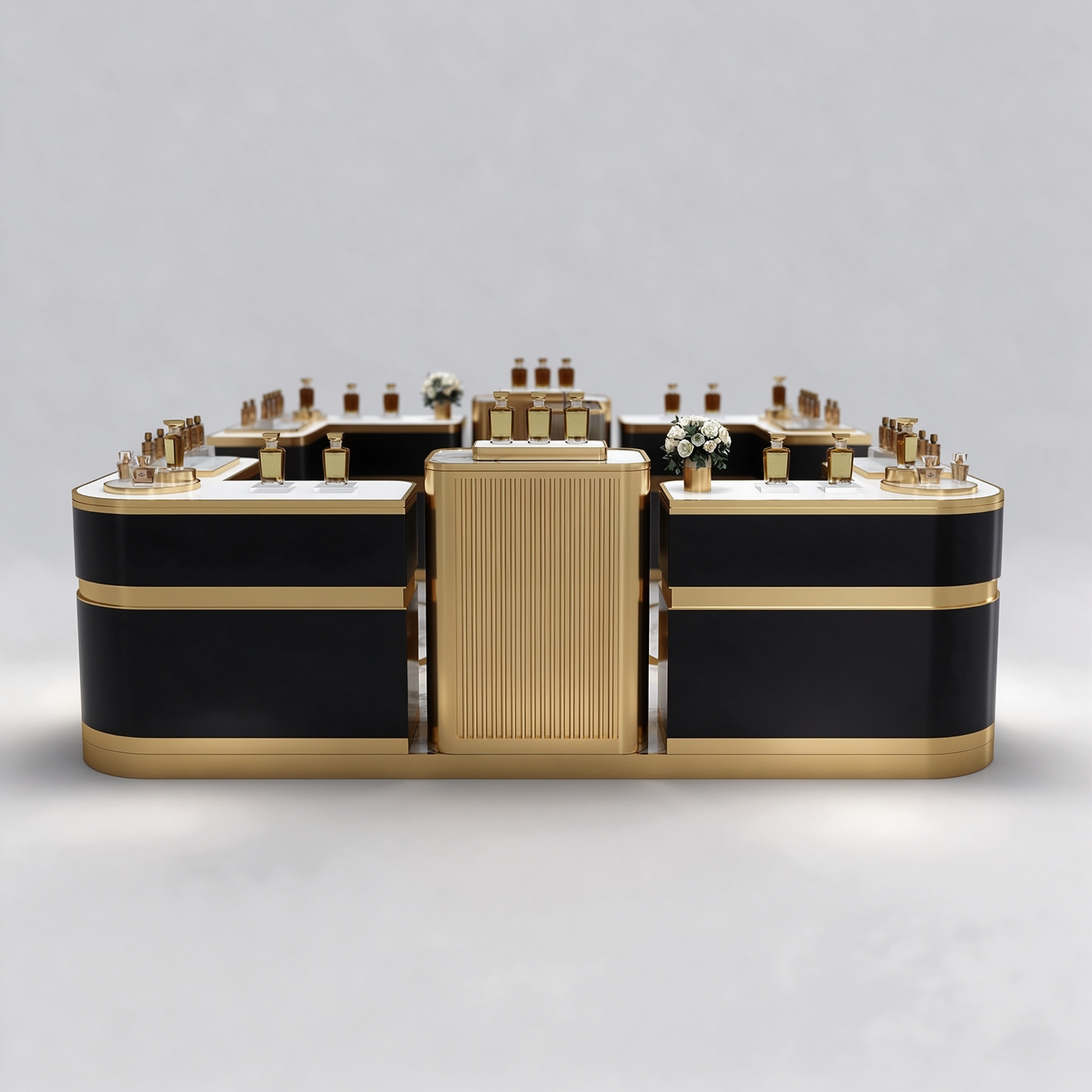 black gold kiosk