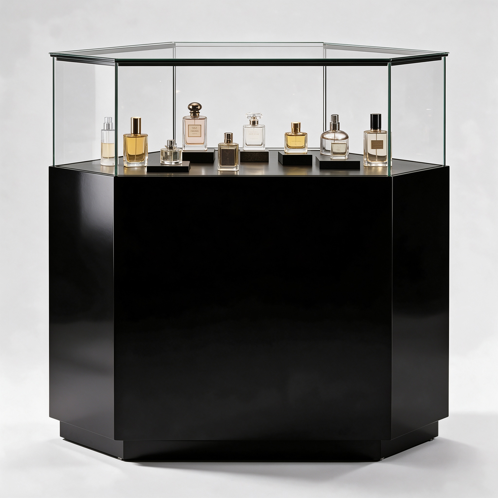 perfume glass showcase