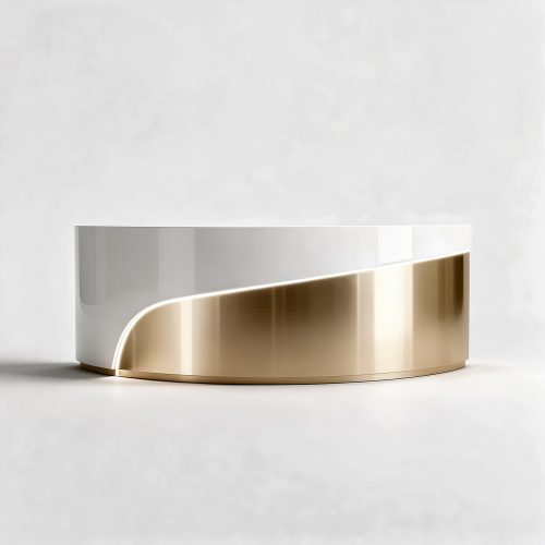 gold checkout desk