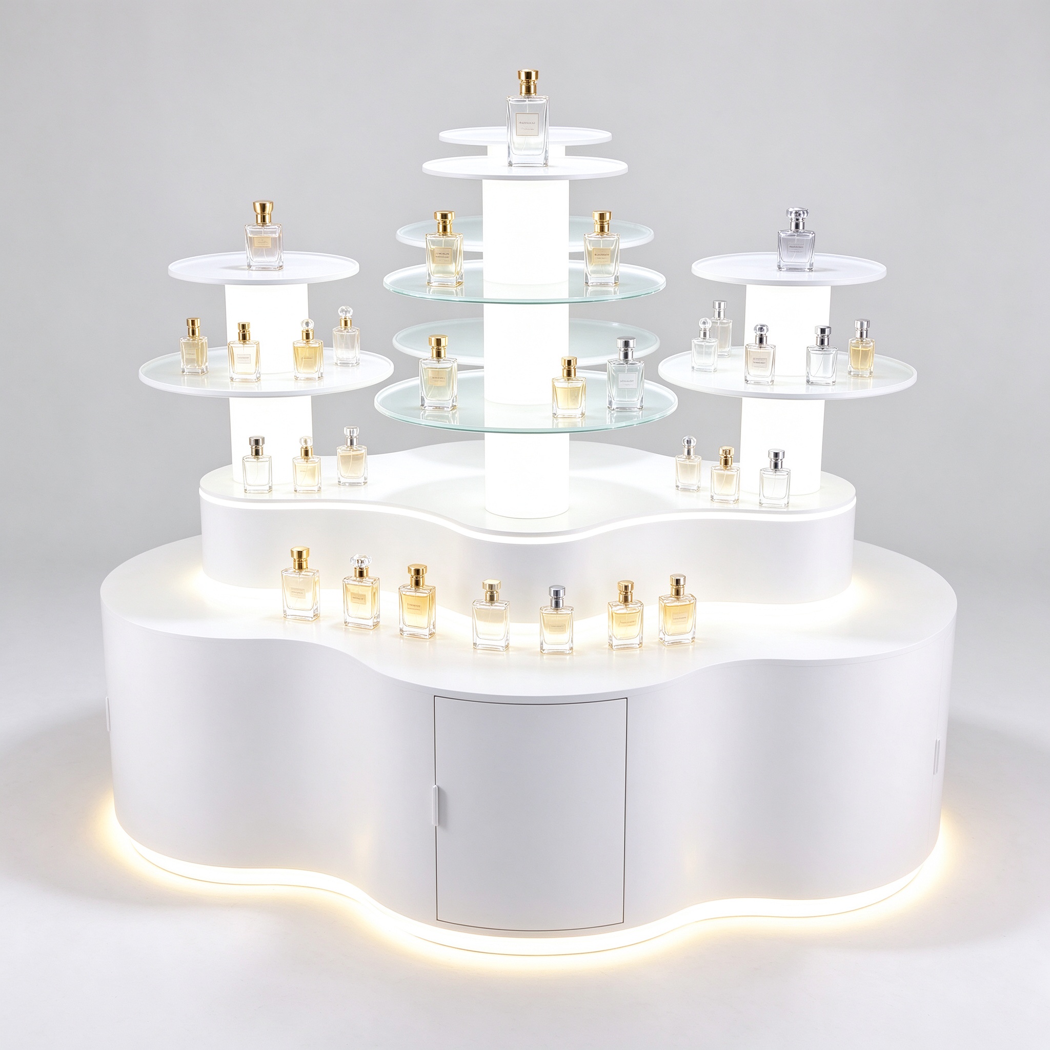 round shelf display