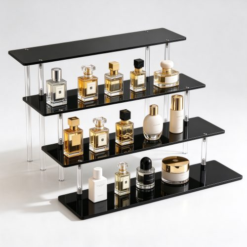 black shelf unit