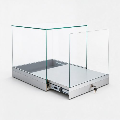 Glass countertop display case