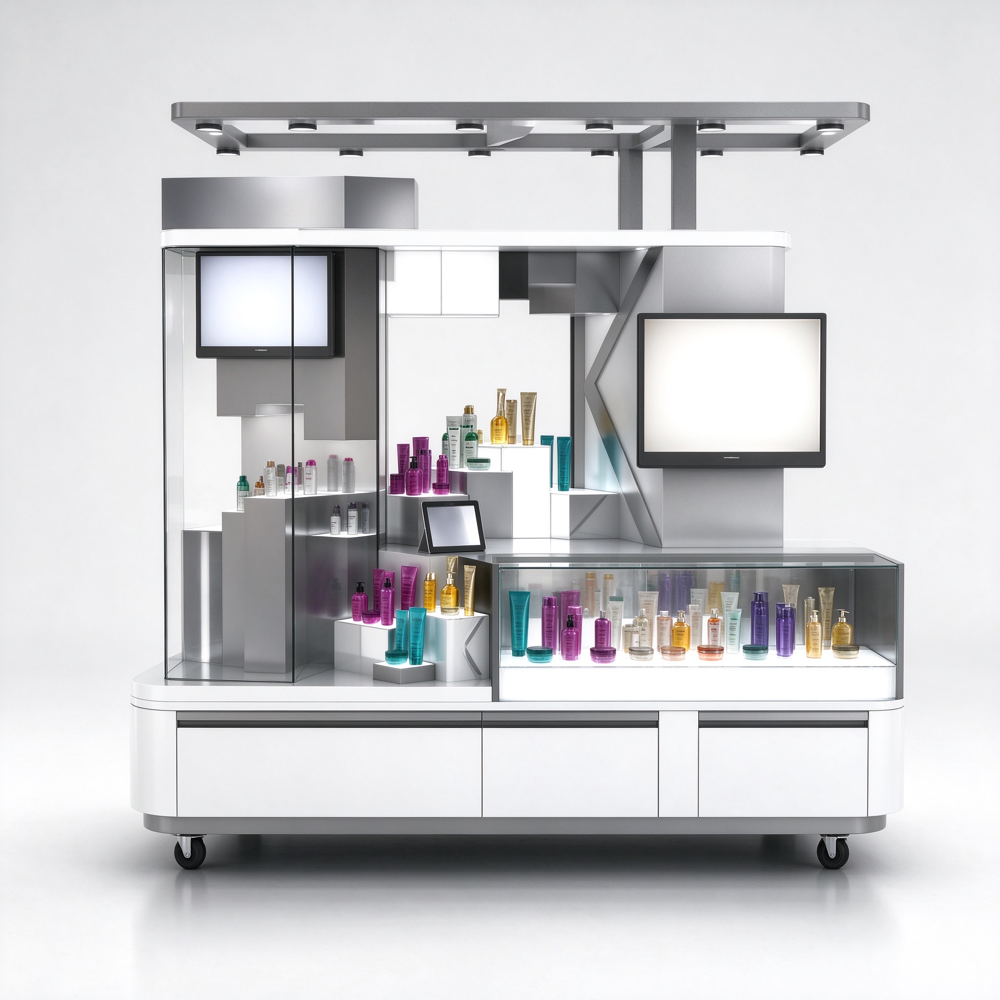 Media screen perfume display