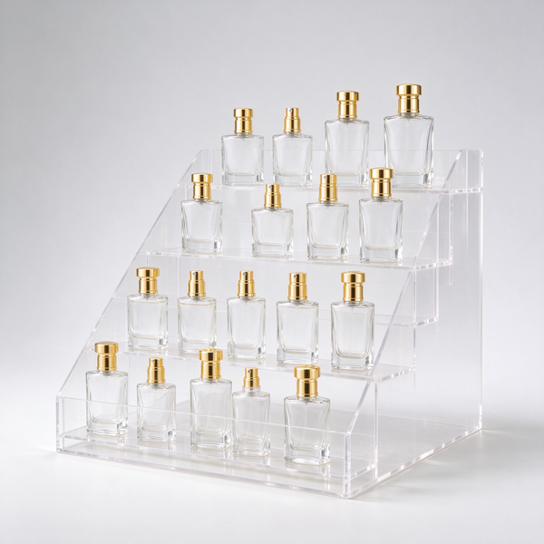 Acrylic perfume bottle riser