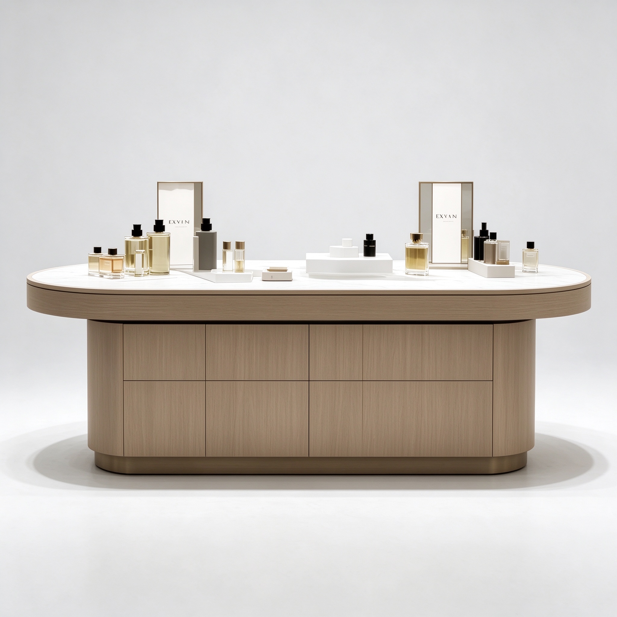 Straight front counter