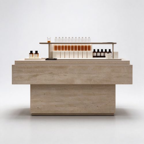 Straight front counter