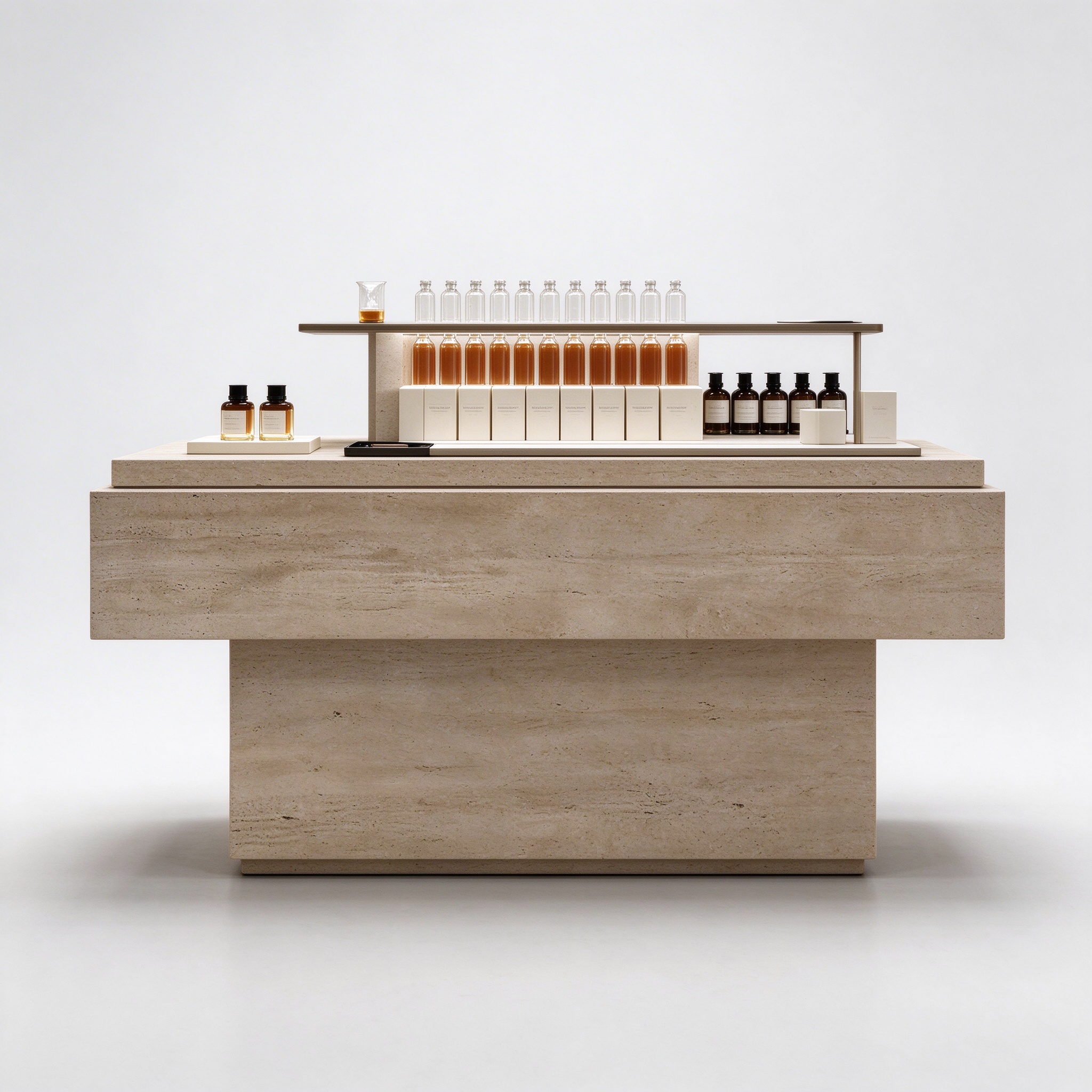 Straight front counter