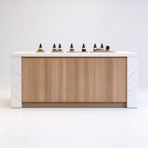 Straight front counter