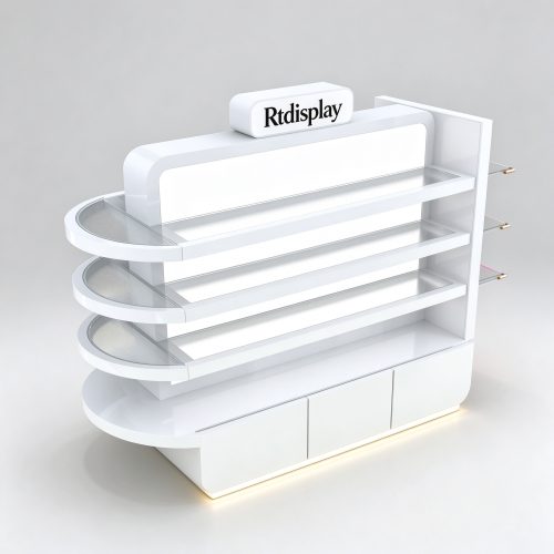 White rack angle view