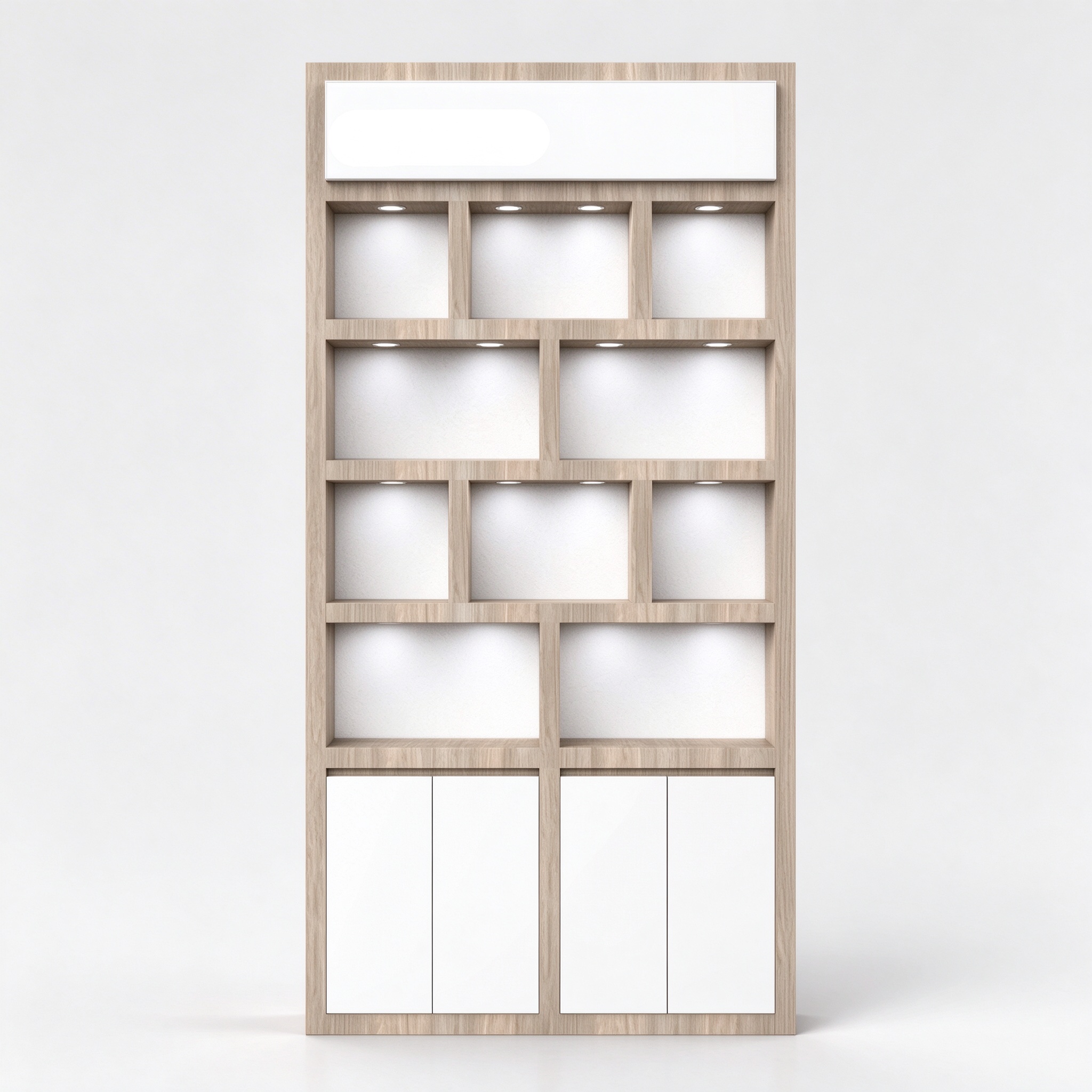 Wall cabinet front view