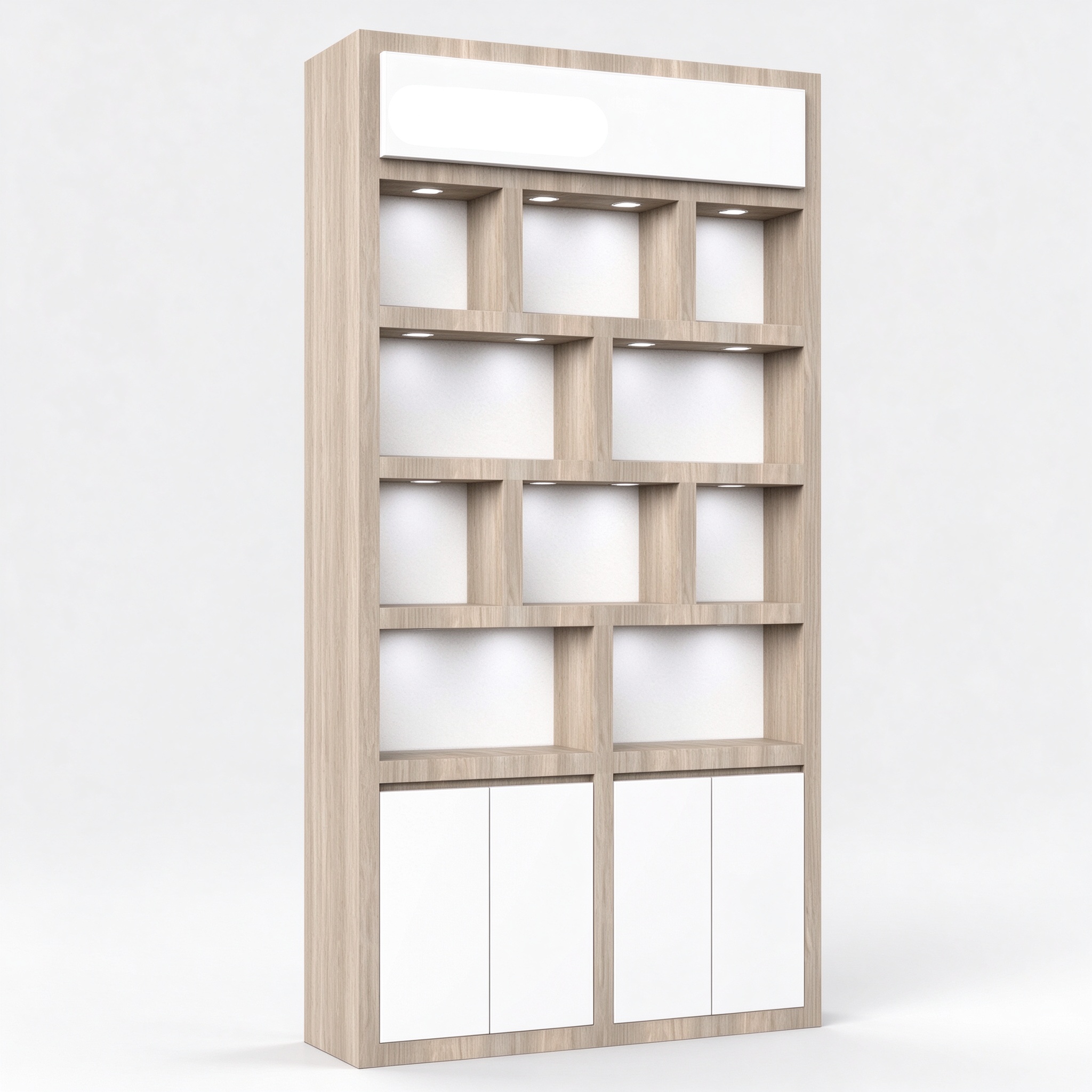 Left angle cabinet view