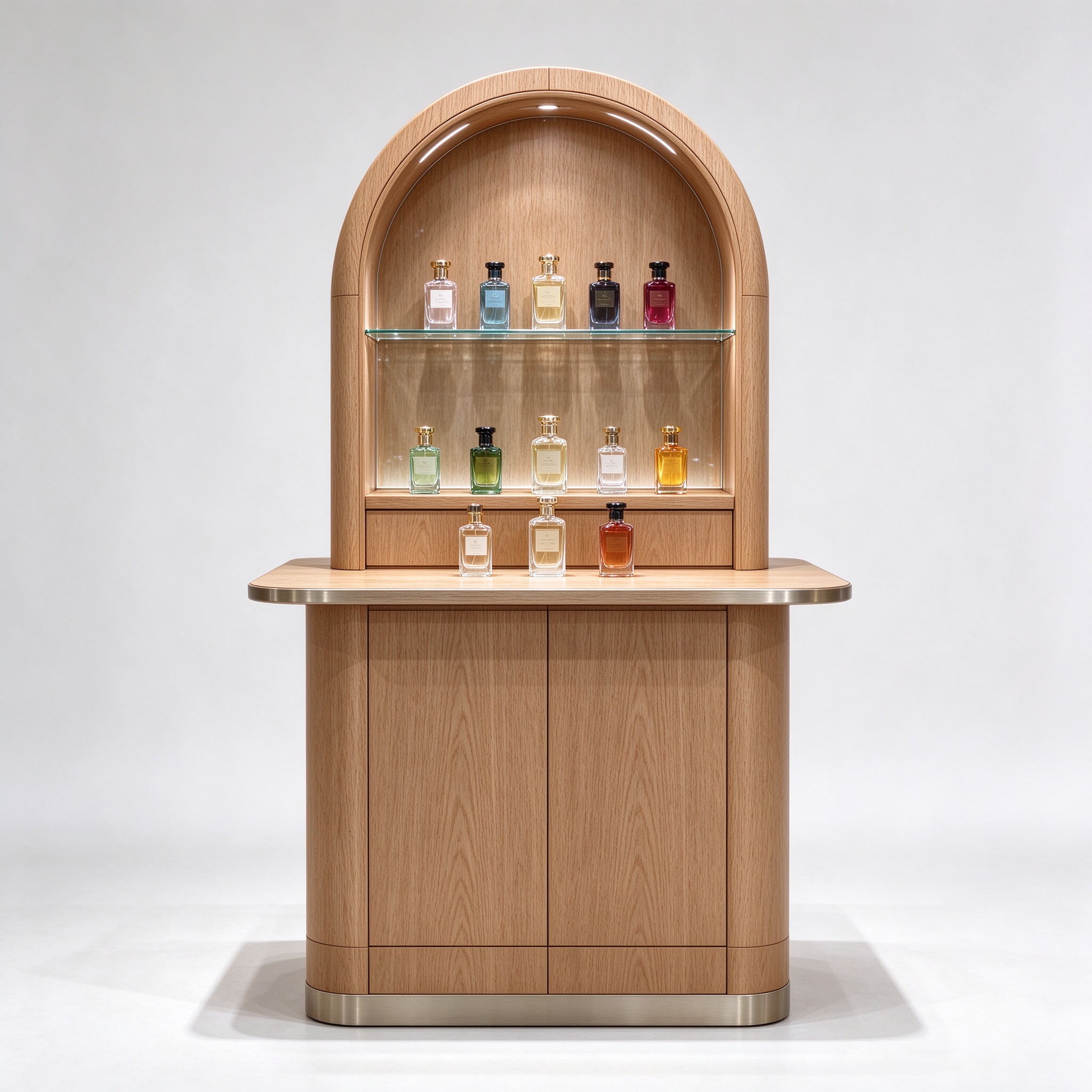 Arched counter front