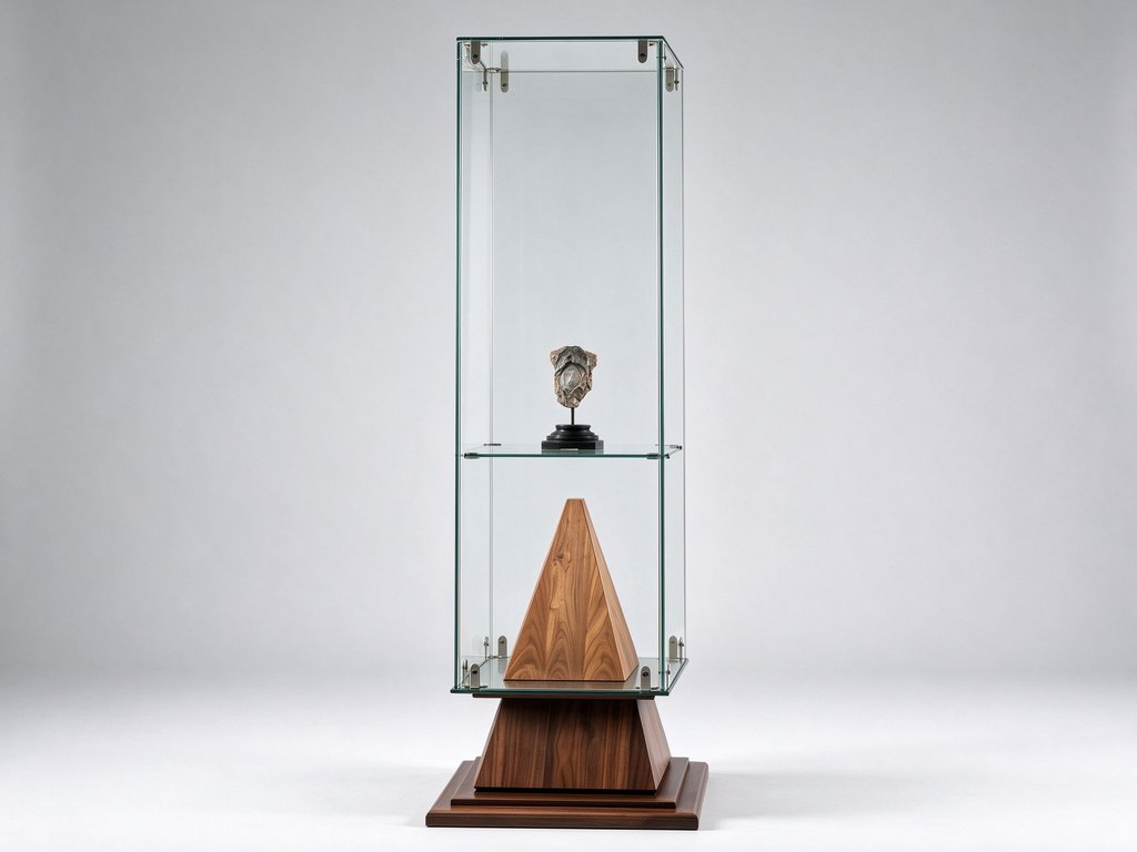 freestanding glass showcase
