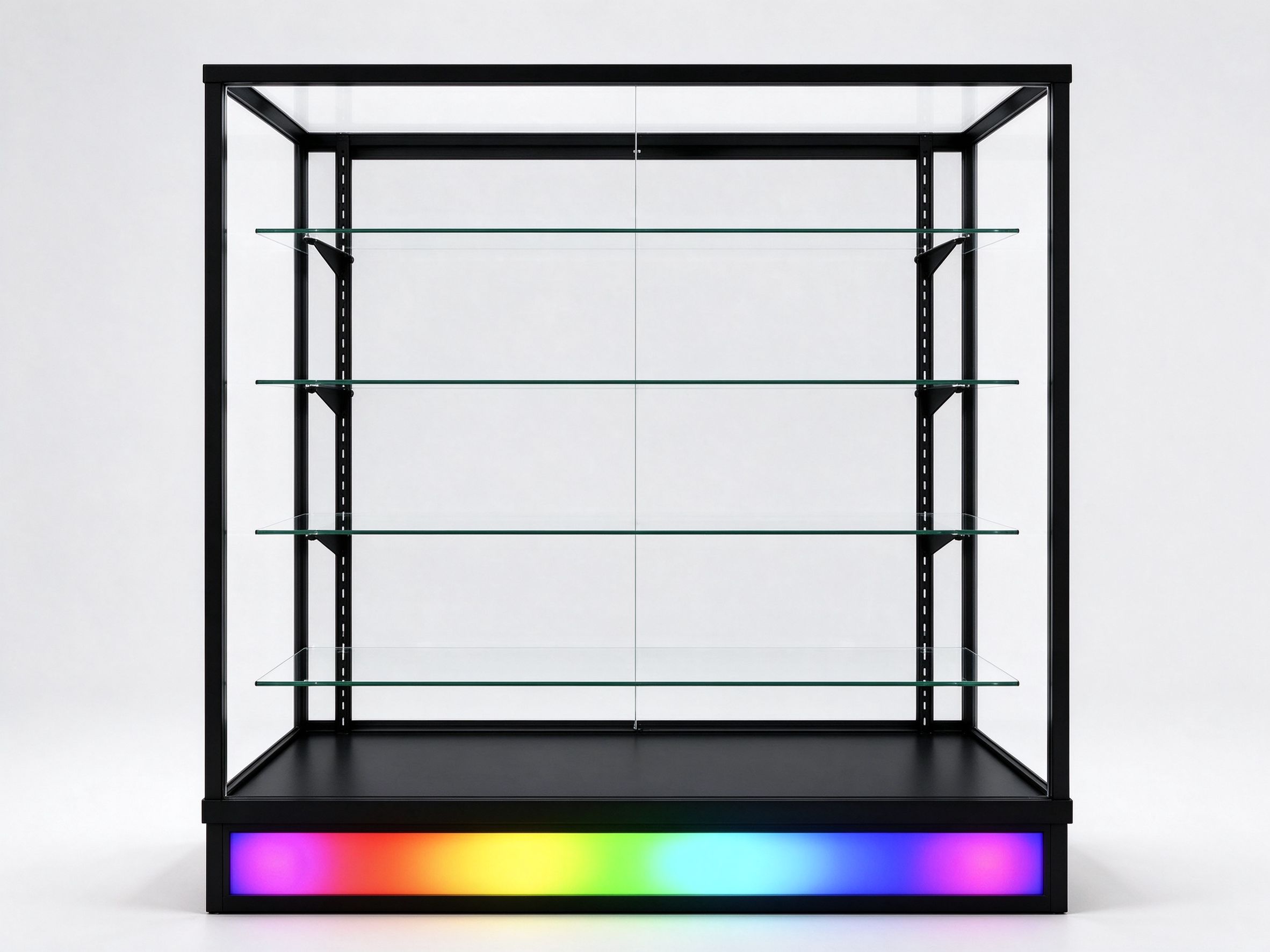 full vision glass showcase