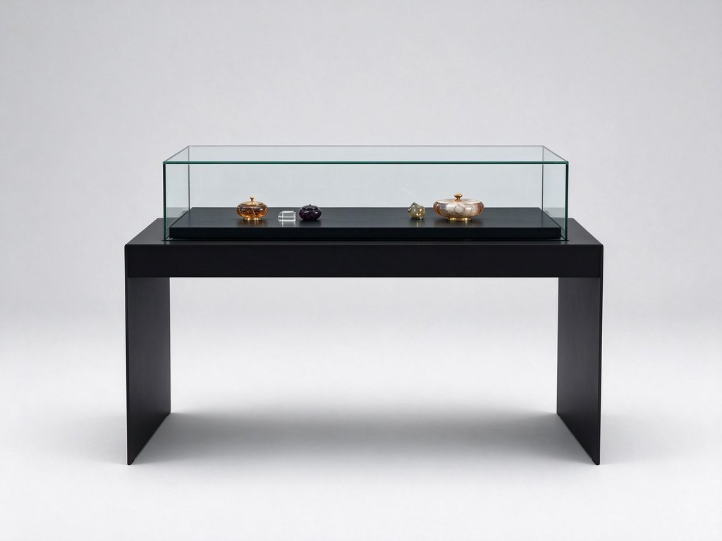 island glass display unit
