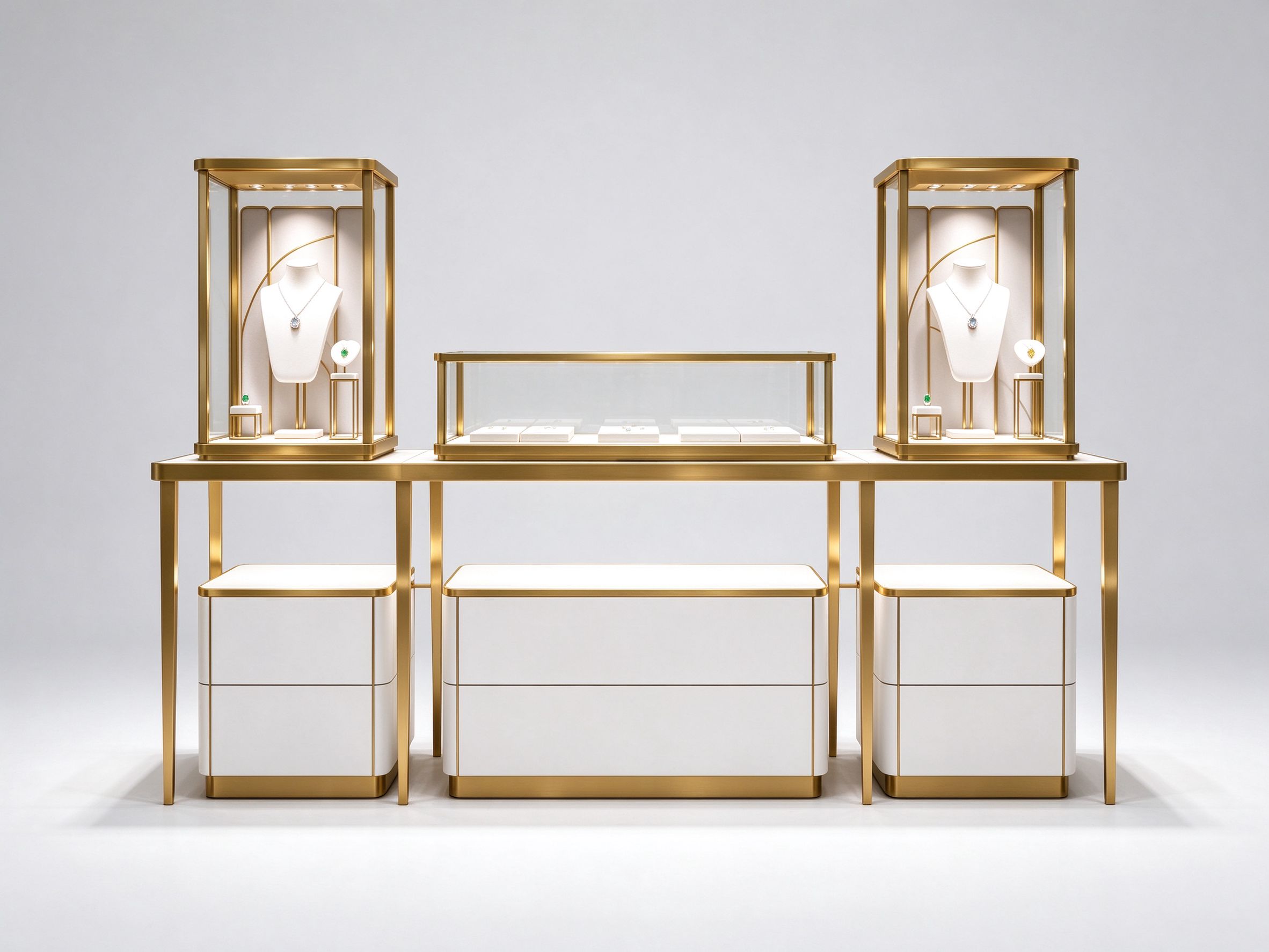 jewelry glass display case