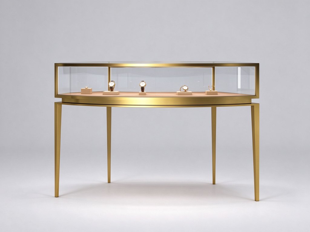 stainless steel showcase shop