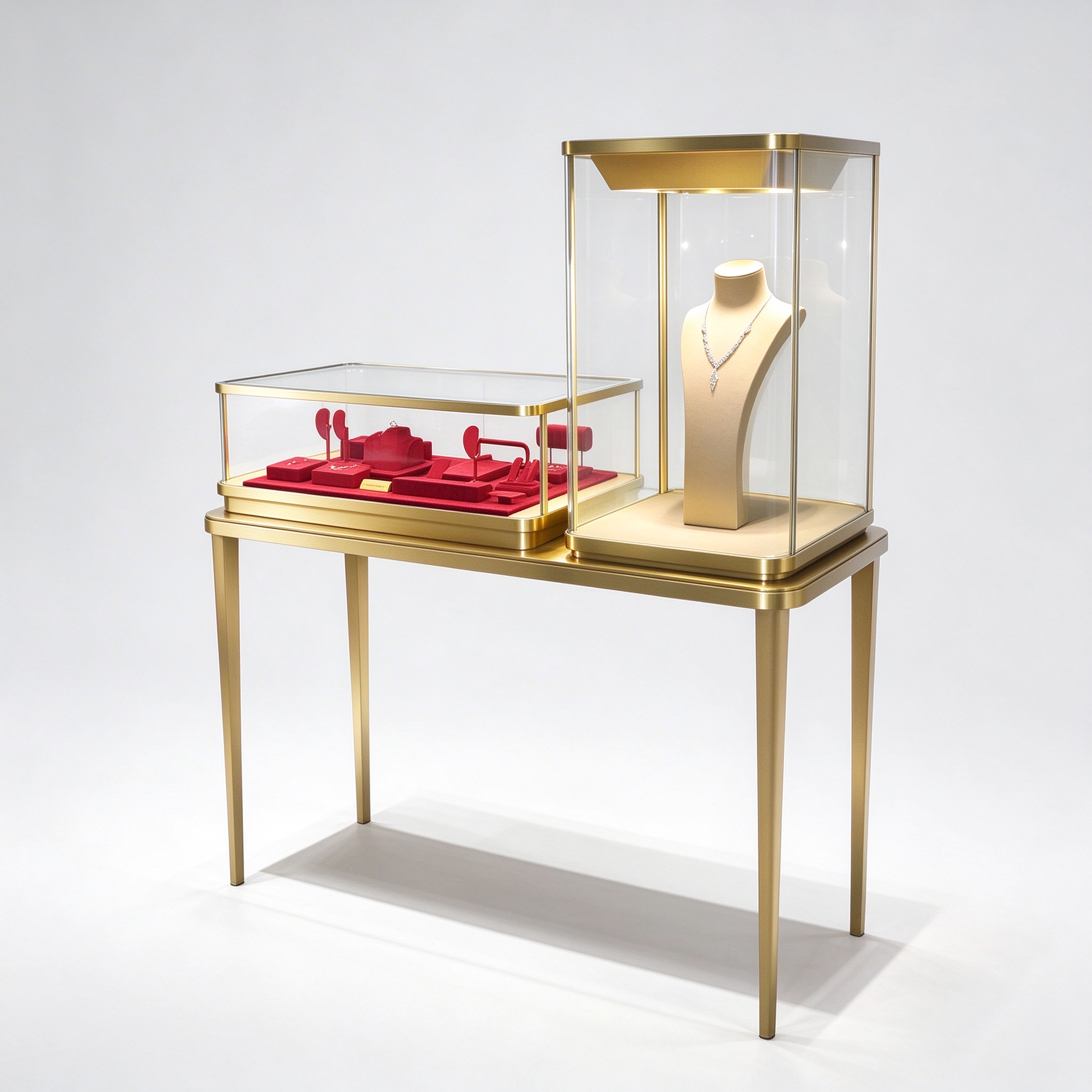 Gold showcase right view