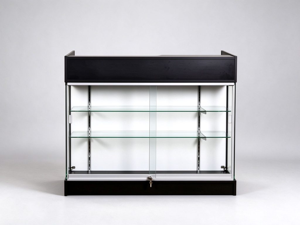 lockable counter showcase