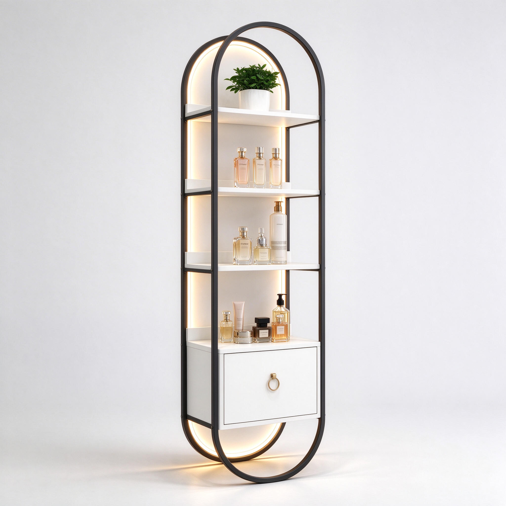 oval shelf left