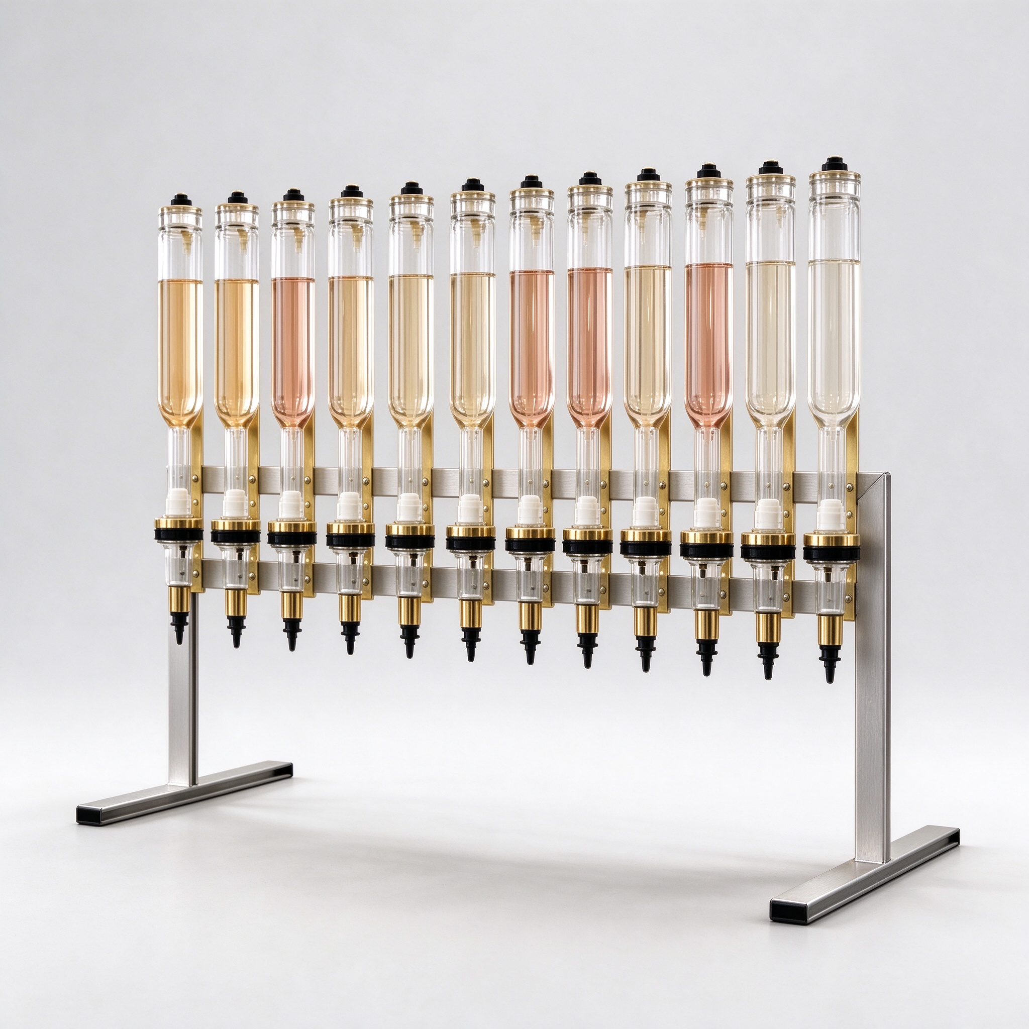 12-head steel rack