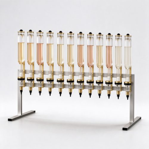 Gold pump dispenser