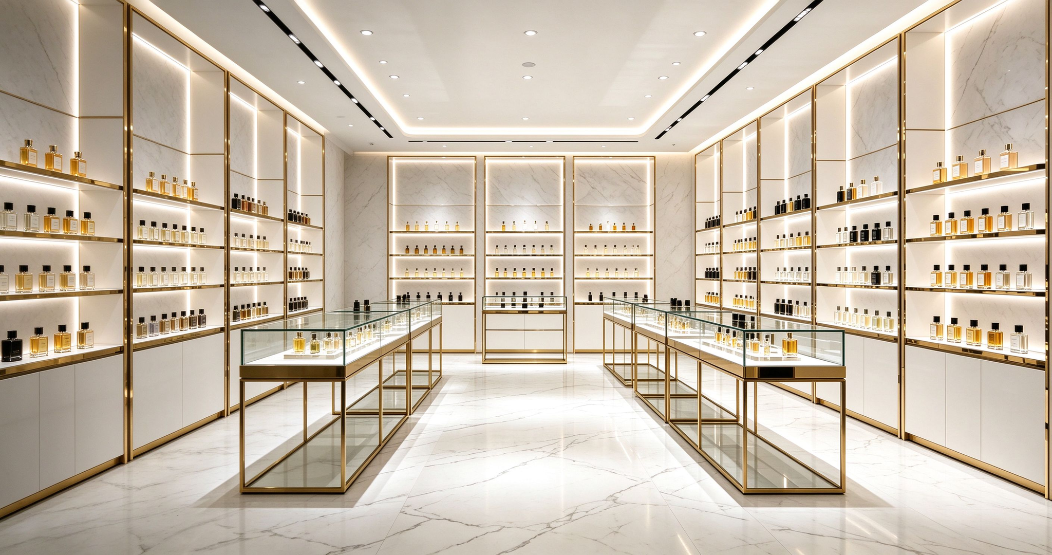 Luxury perfume display case