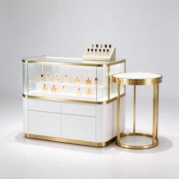 Perfume counter island display