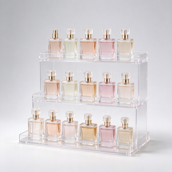 Acrylic tabletop perfume riser