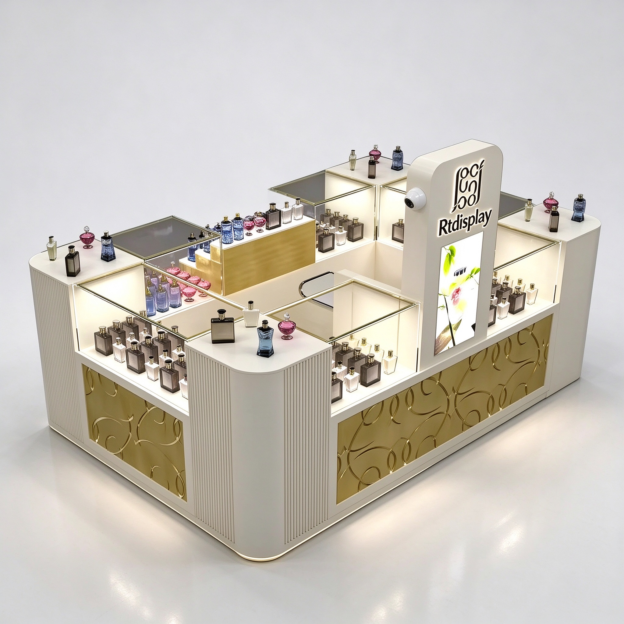 Aerial kiosk view