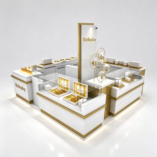 White gold kiosk angle