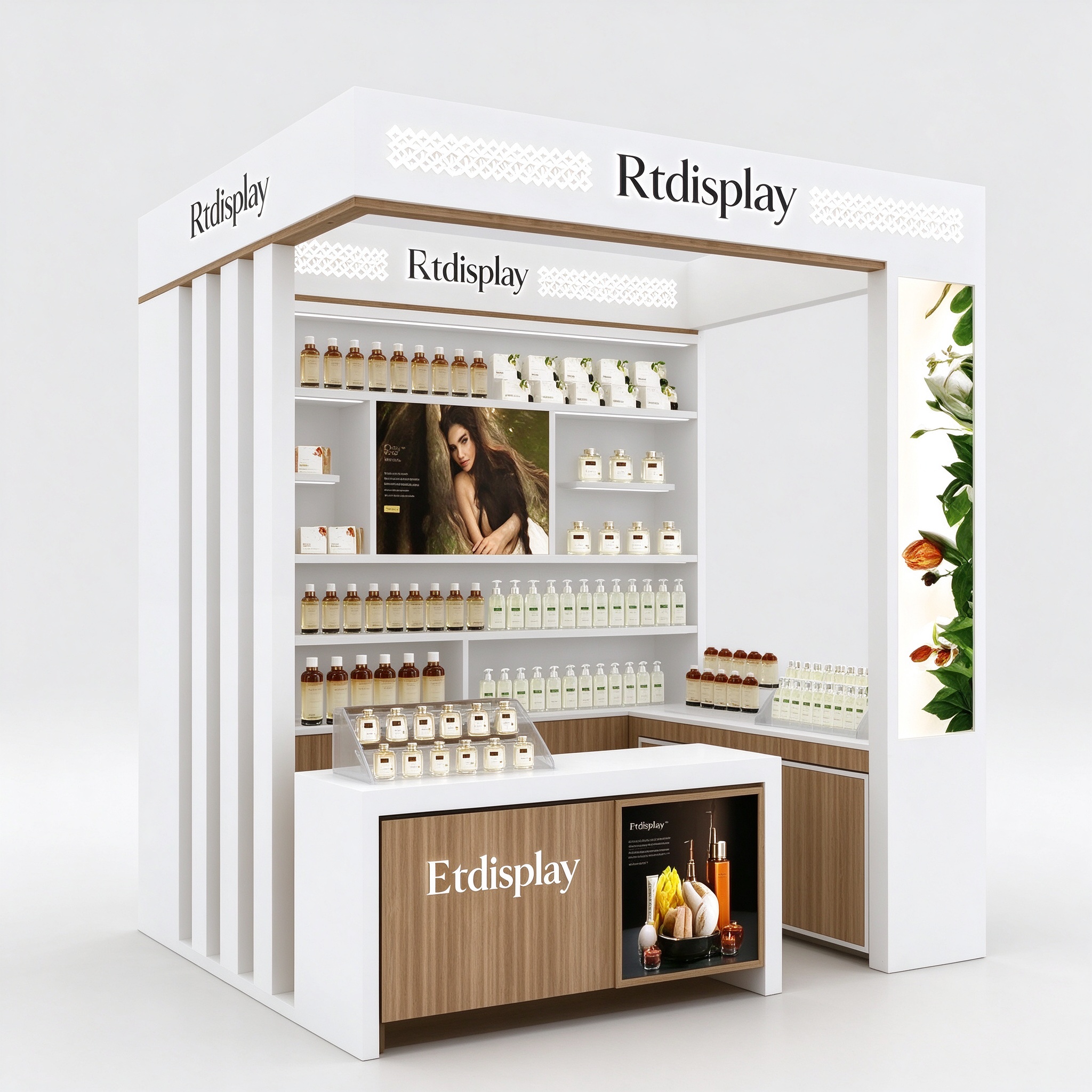 Kiosk angle view
