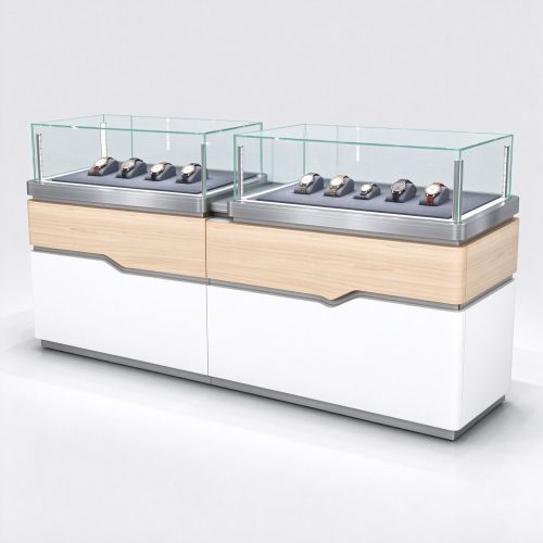 Oak white watch counter set right 45 view