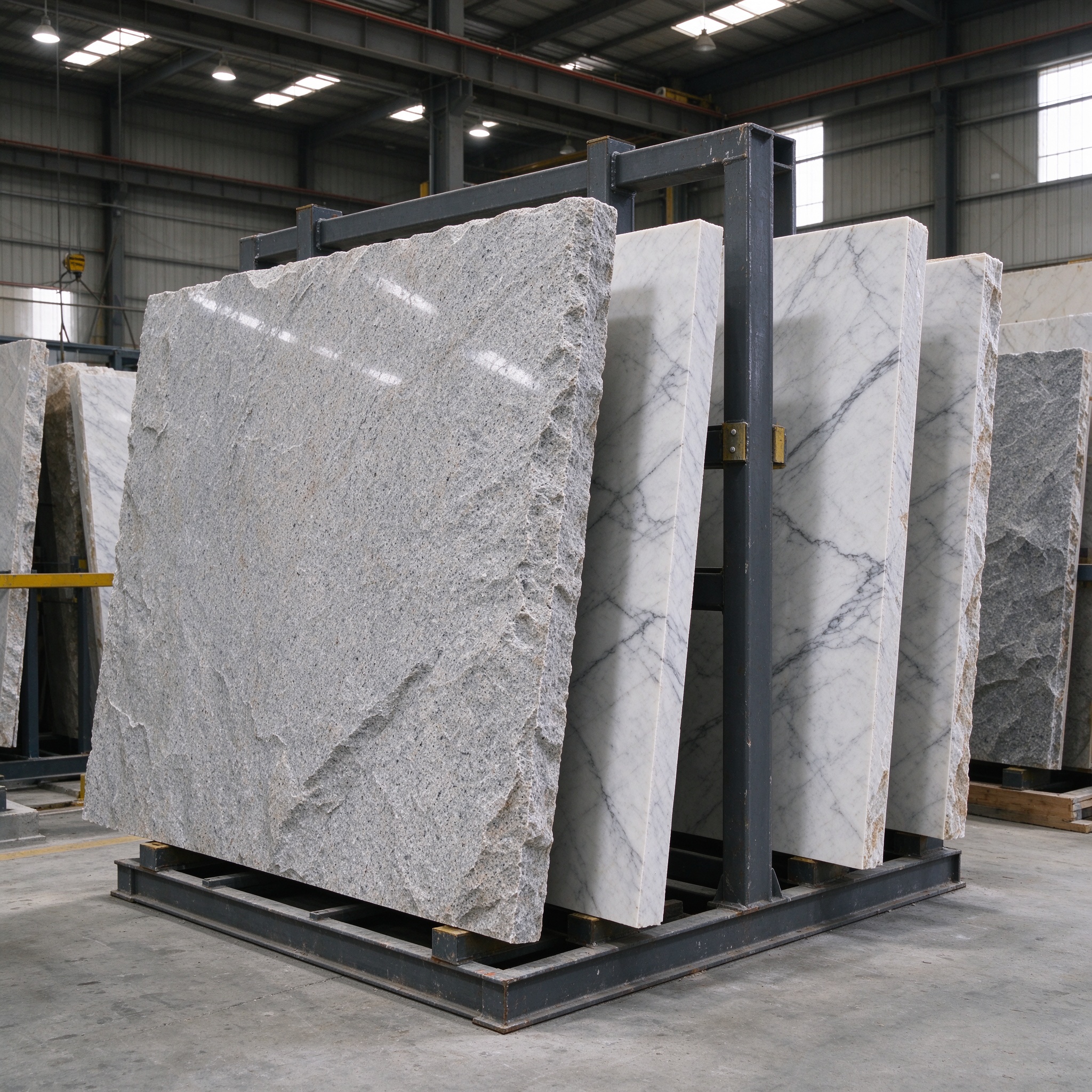 industrial stone slab rack