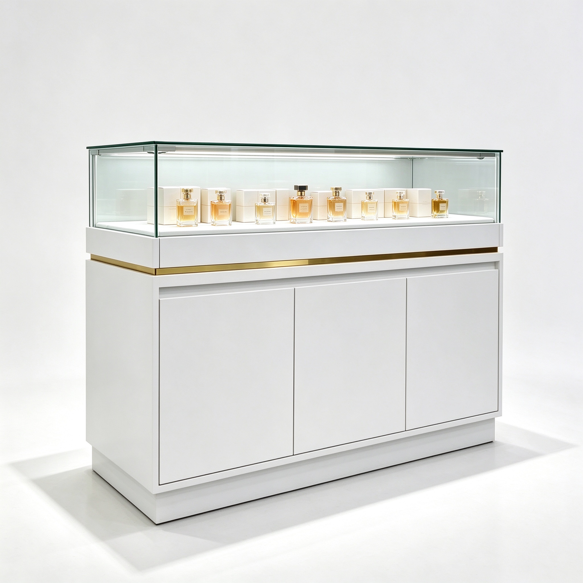 gold trim display