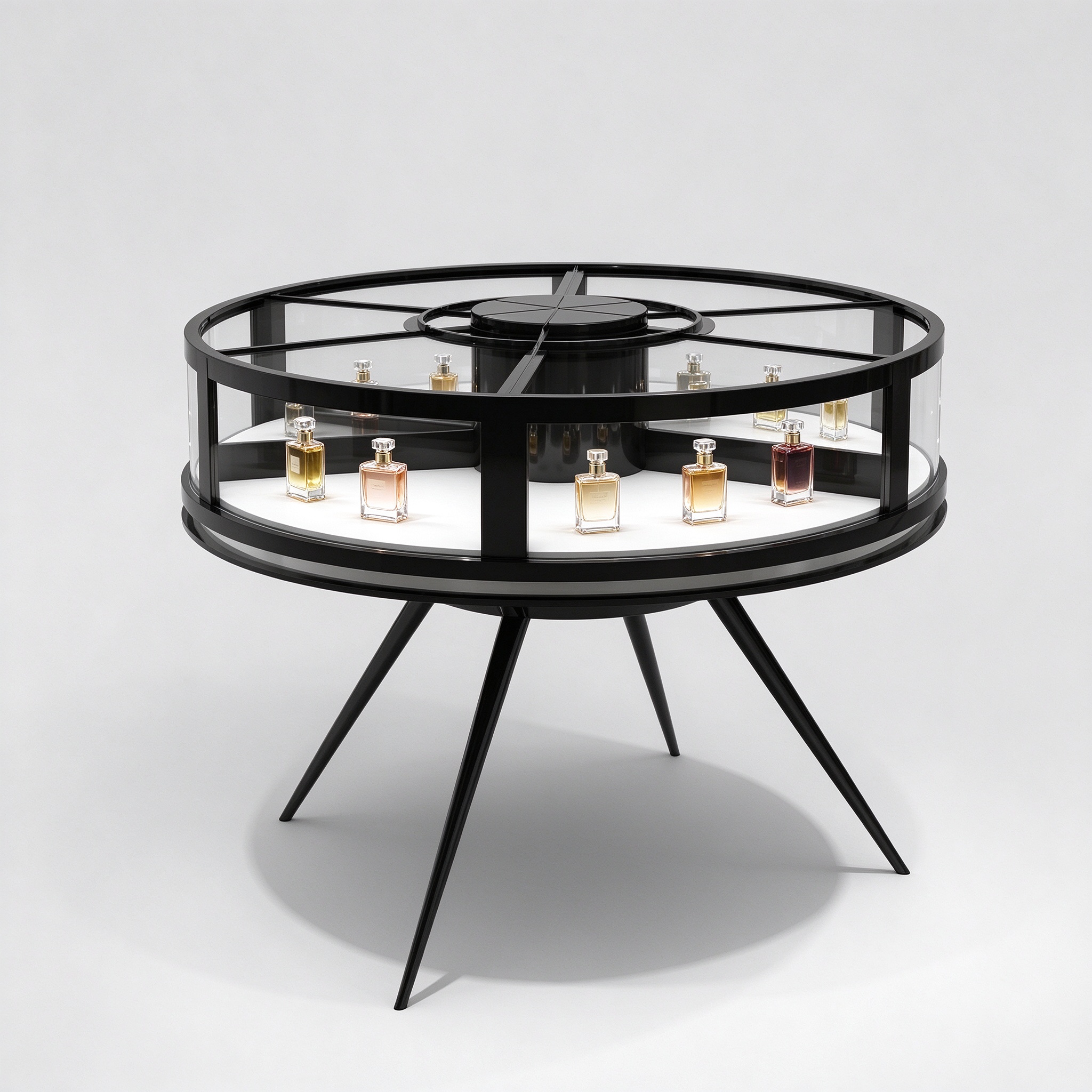 perfume display table