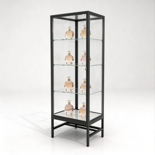black glass tower
