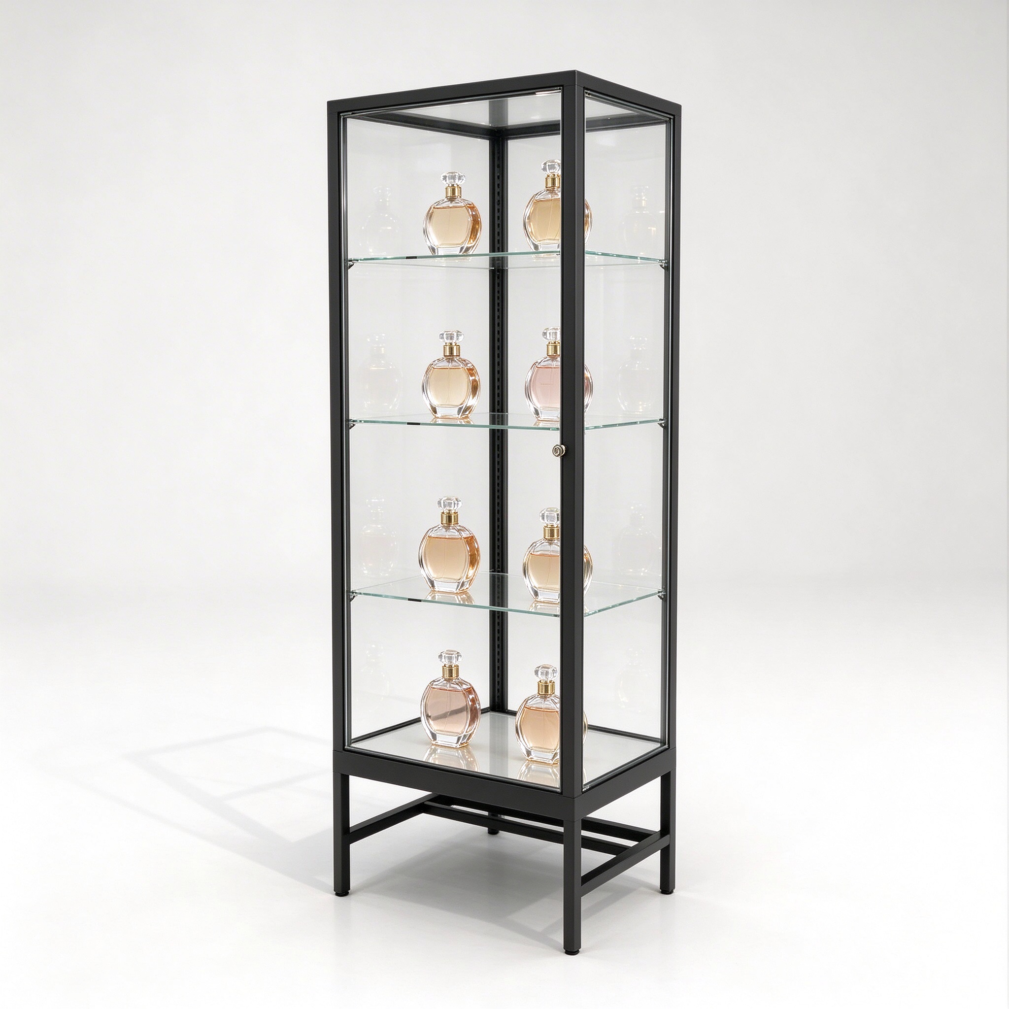 black glass tower