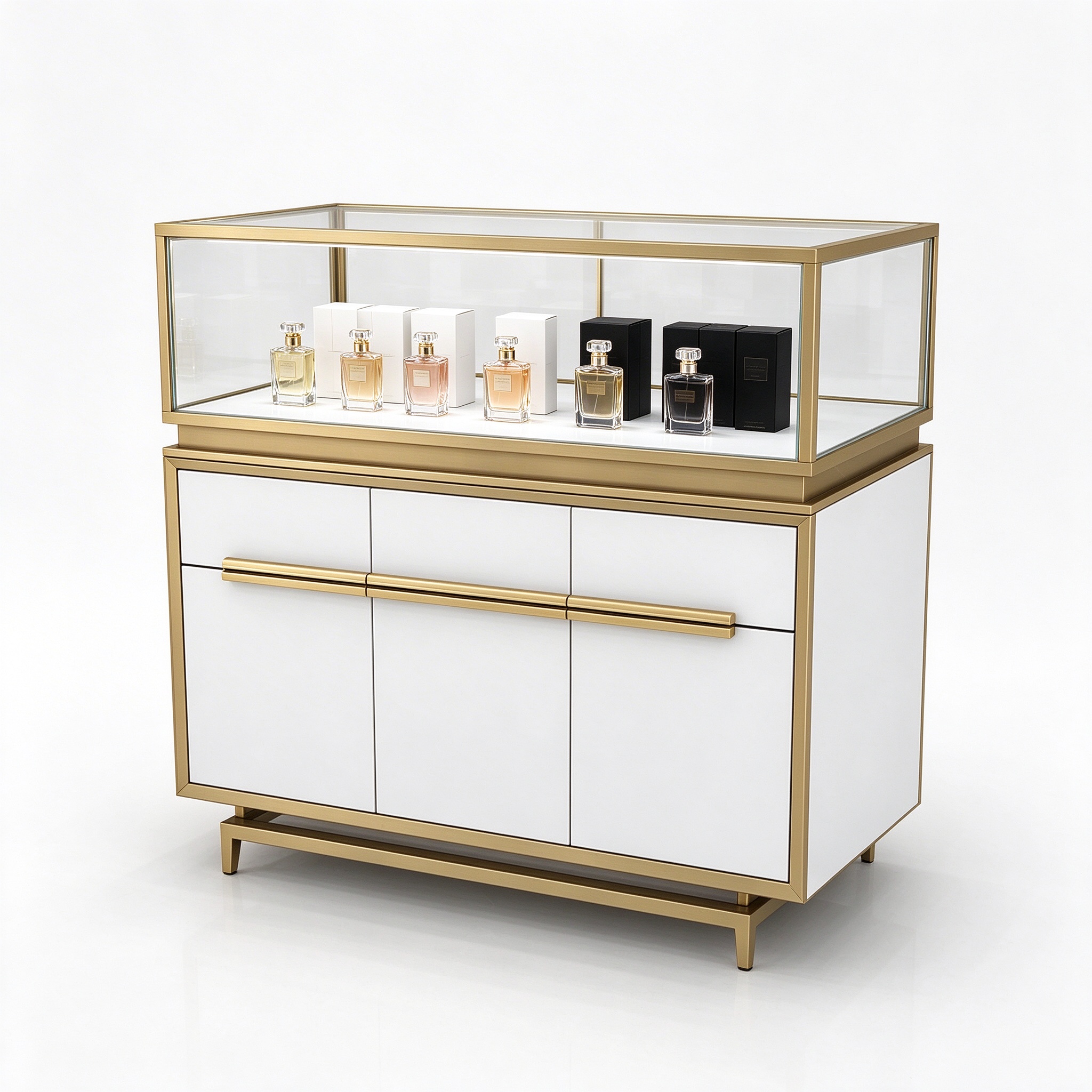 gold white counter