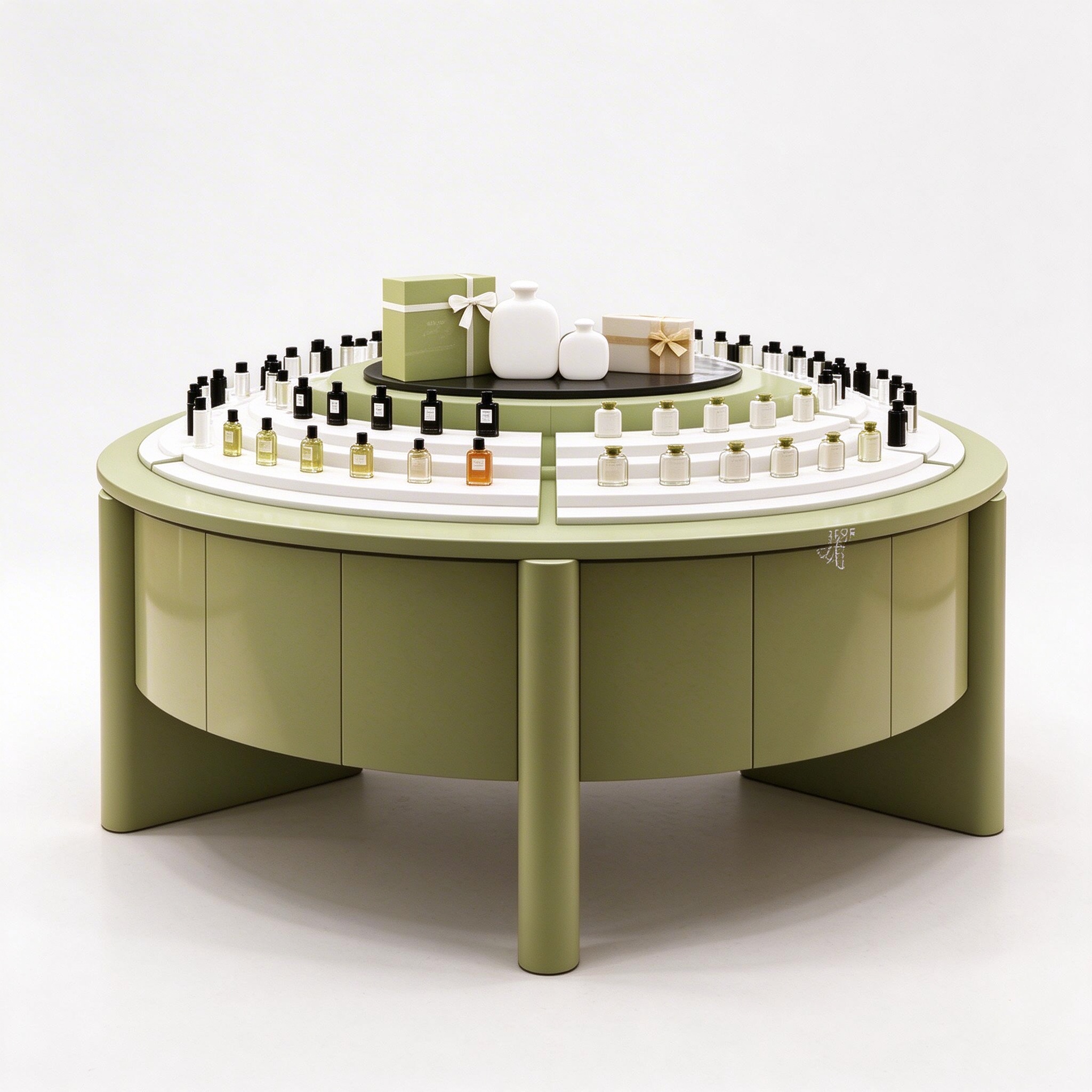 olive green counter