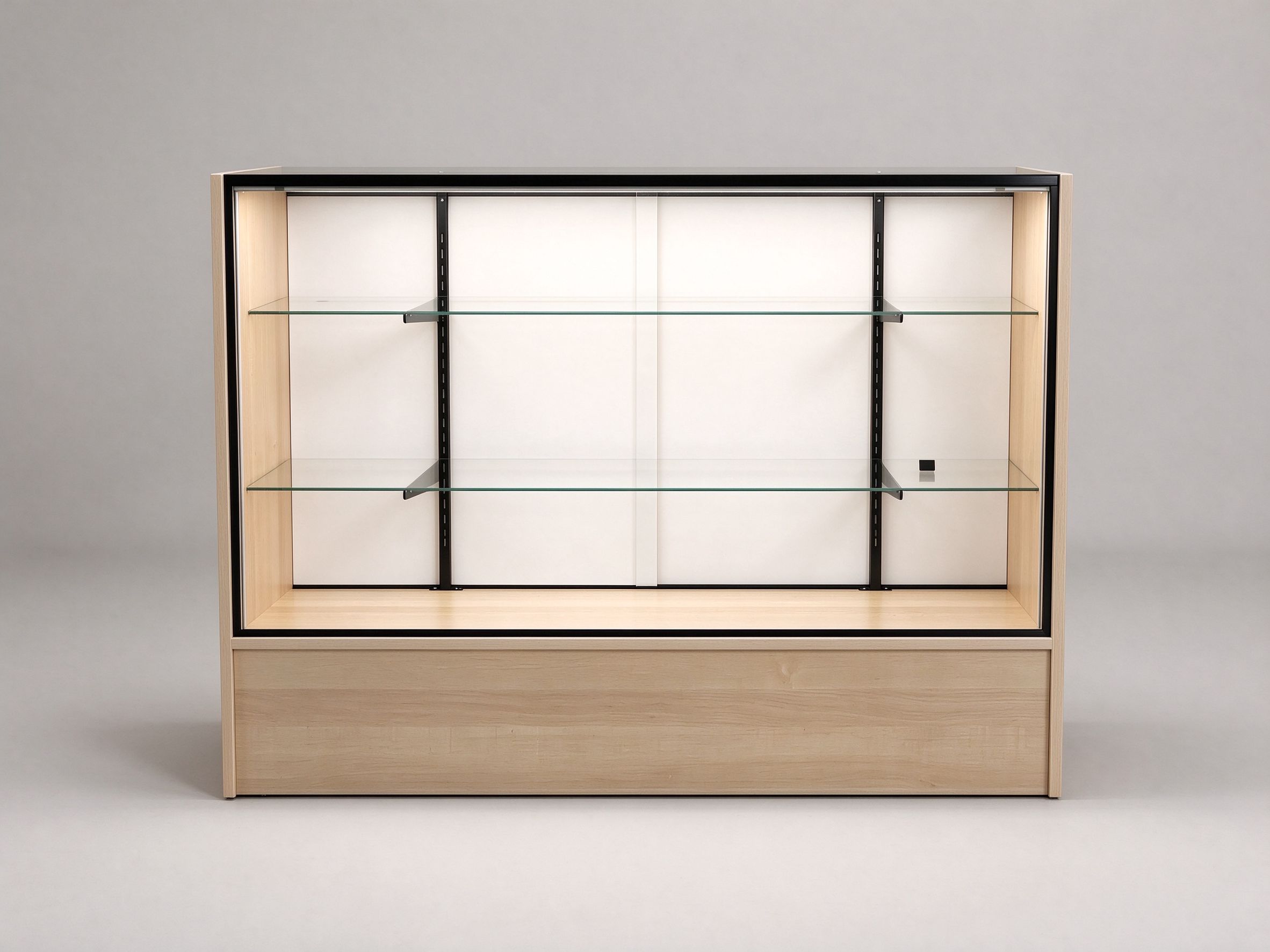 Maple full vision wooden display case