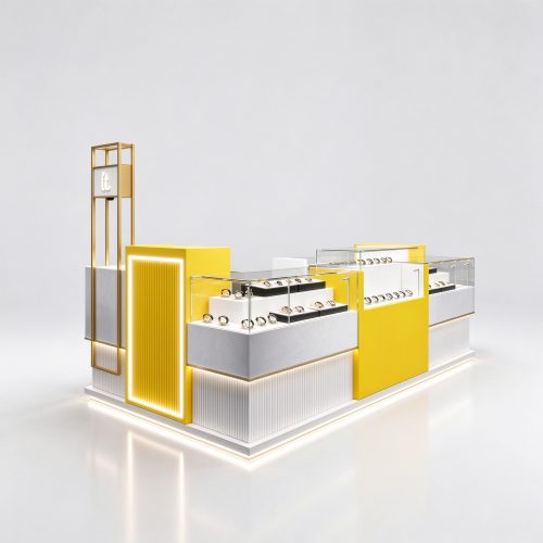 Yellow watch kiosk