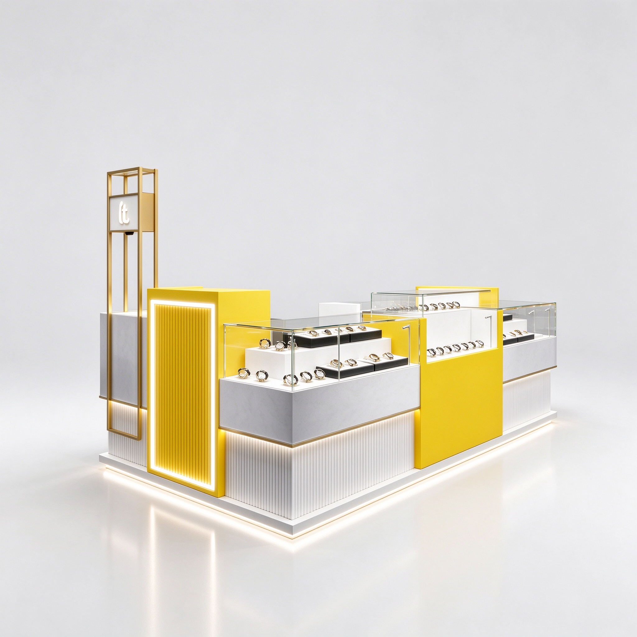 Yellow watch kiosk